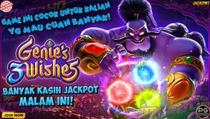 Mau Cuan? Main Genie's 3 Wishes Lagi Banyak Kasih Jackpot Malam Ini!